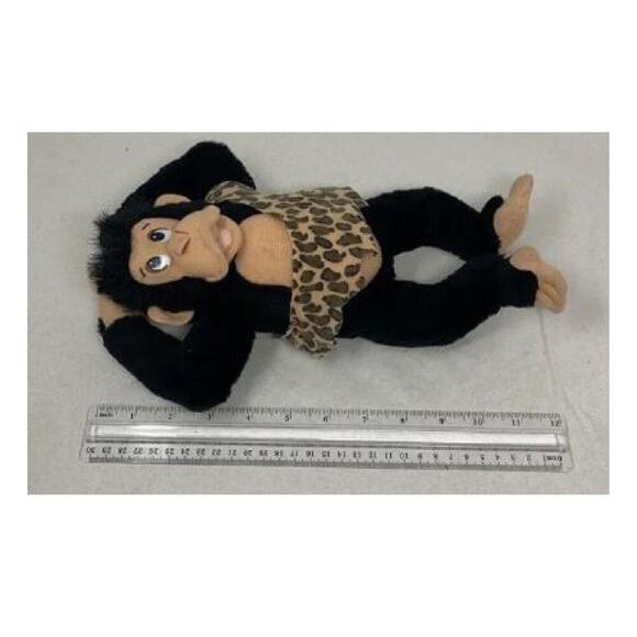 Vintage Cave Man Monkey Plush 12"T - Picture 5 of 10